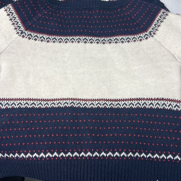 Janie and Jack 101261001 Navy Baby Fair Isle Train Sweater size 3-6 months NWT - Picture 6 of 8